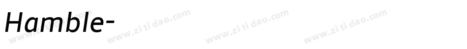 Hamble字体转换