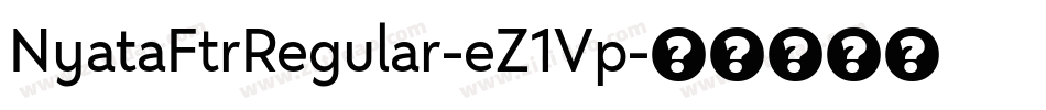 NyataFtrRegular-eZ1Vp字体转换