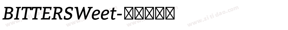 BITTERSWeet字体转换
