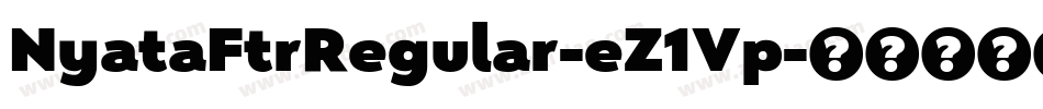 NyataFtrRegular-eZ1Vp字体转换