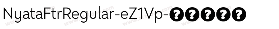 NyataFtrRegular-eZ1Vp字体转换
