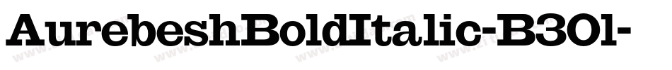AurebeshBoldItalic-B3Ol字体转换