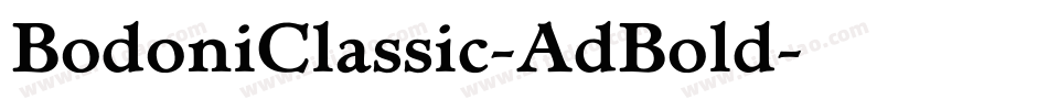 BodoniClassic-AdBold字体转换