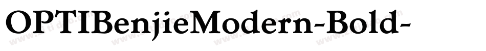 OPTIBenjieModern-Bold字体转换