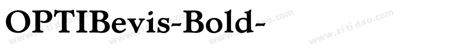 OPTIBevis-Bold字体转换