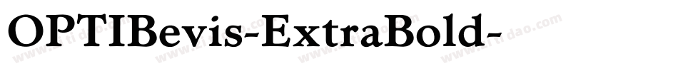 OPTIBevis-ExtraBold字体转换 OPTIBevis-ExtraBold字体转换