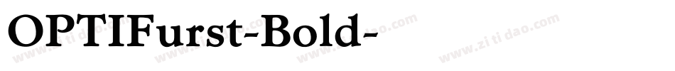 OPTIFurst-Bold字体转换