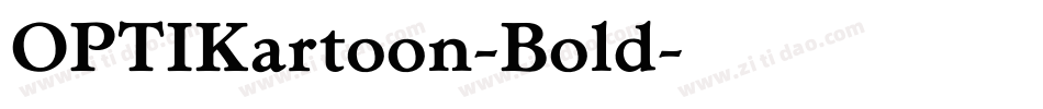 OPTIKartoon-Bold字体转换