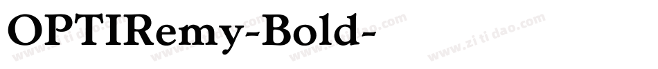 OPTIRemy-Bold字体转换