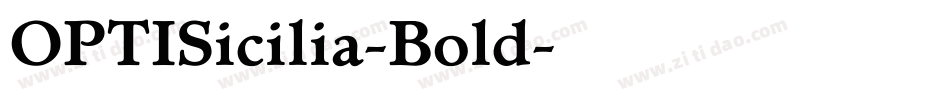 OPTISicilia-Bold字体转换