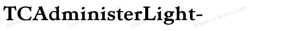 TCAdministerLight字体转换 TCAdministerLight字体转换