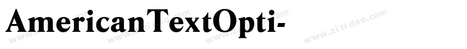AmericanTextOpti字体转换