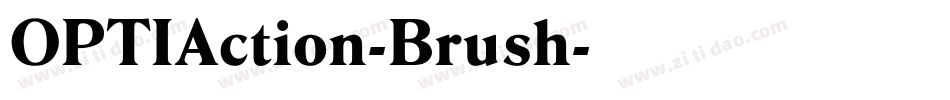 OPTIAction-Brush字体转换