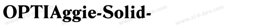 OPTIAggie-Solid字体转换