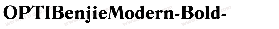 OPTIBenjieModern-Bold字体转换
