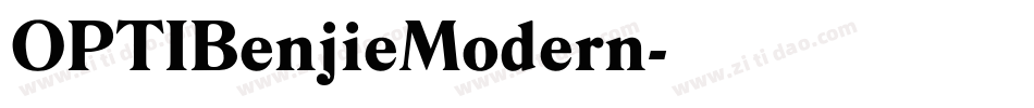OPTIBenjieModern字体转换