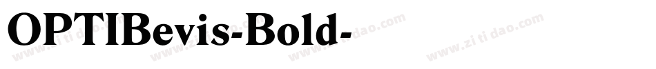 OPTIBevis-Bold字体转换