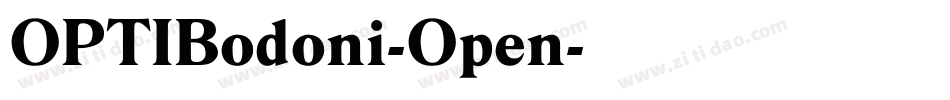 OPTIBodoni-Open字体转换