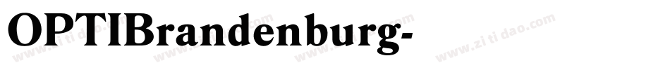 OPTIBrandenburg字体转换