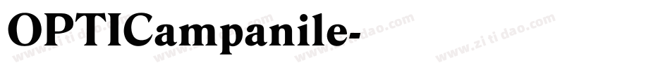 OPTICampanile字体转换