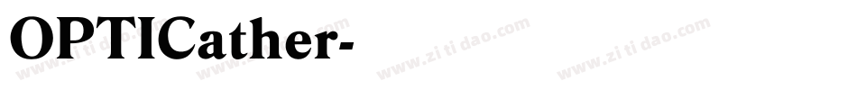 OPTICather字体转换