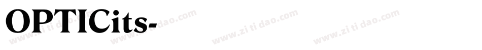 OPTICits字体转换