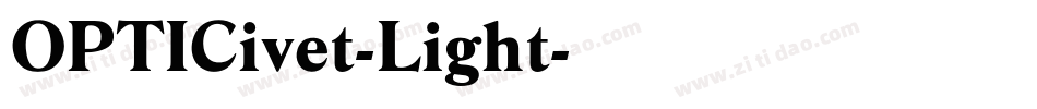 OPTICivet-Light字体转换