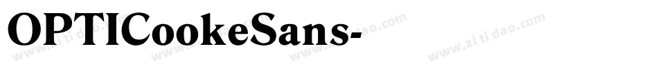 OPTICookeSans字体转换