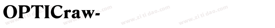 OPTICraw字体转换