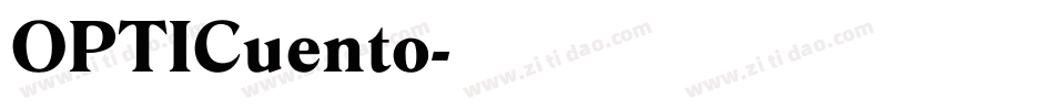 OPTICuento字体转换