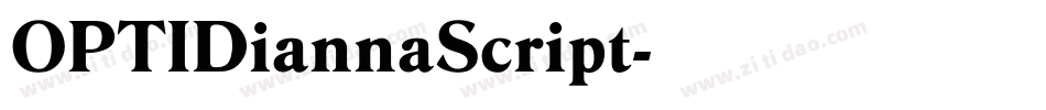 OPTIDiannaScript字体转换