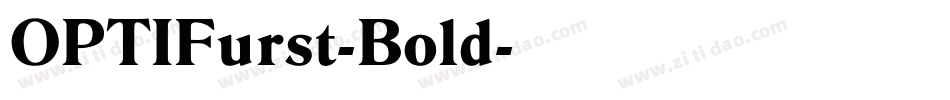 OPTIFurst-Bold字体转换