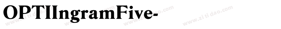 OPTIIngramFive字体转换