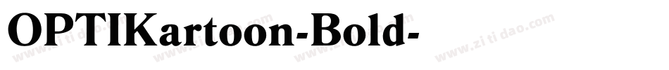 OPTIKartoon-Bold字体转换