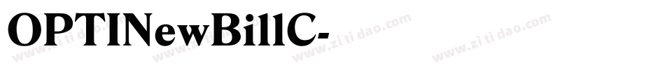 OPTINewBillC字体转换