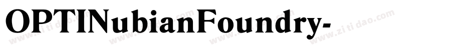 OPTINubianFoundry字体转换