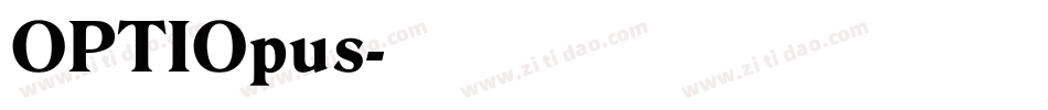OPTIOpus字体转换