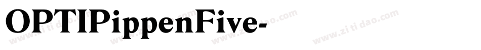 OPTIPippenFive字体转换