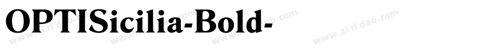 OPTISicilia-Bold字体转换