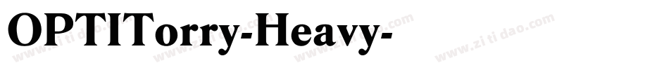 OPTITorry-Heavy字体转换