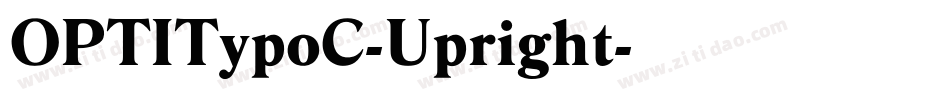 OPTITypoC-Upright字体转换