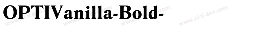 OPTIVanilla-Bold字体转换