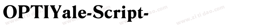 OPTIYale-Script字体转换