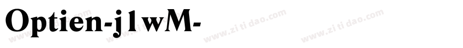 Optien-j1wM字体转换