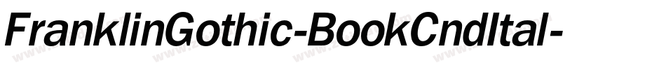 FranklinGothic-BookCndItal字体转换 FranklinGothic-BookCndItal字体转换