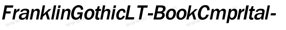 FranklinGothicLT-BookCmprItal字体转换