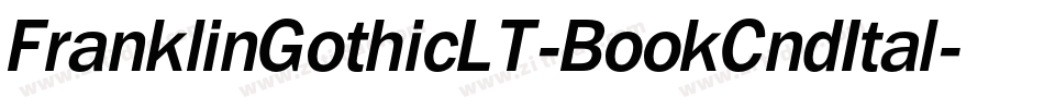 FranklinGothicLT-BookCndItal字体转换 FranklinGothicLT-BookCndItal字体转换
