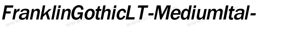 FranklinGothicLT-MediumItal字体转换