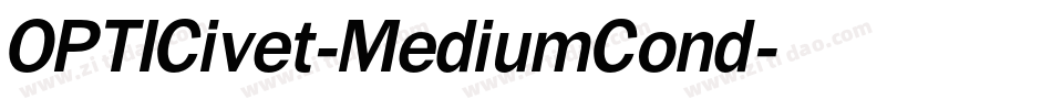 OPTICivet-MediumCond字体转换