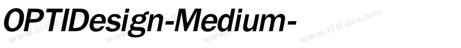 OPTIDesign-Medium字体转换